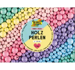 Holzperlen Jumbo Pack "Pastell"