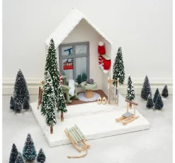 Holzregal "Haus", 2er-Set