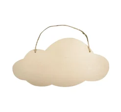 Holz-Schild "Wolke"