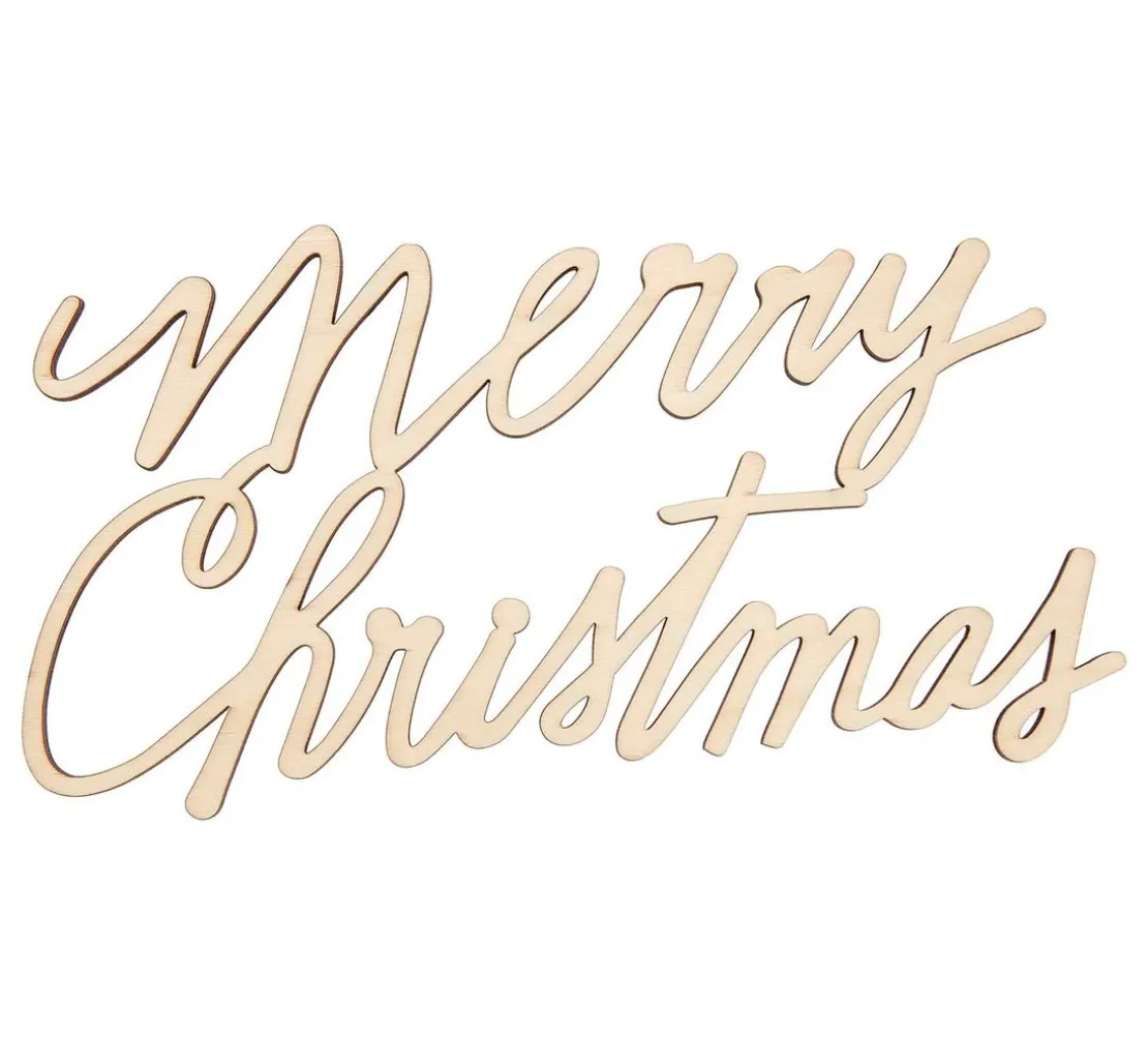 Holzschriftzug "Merry Christmas"