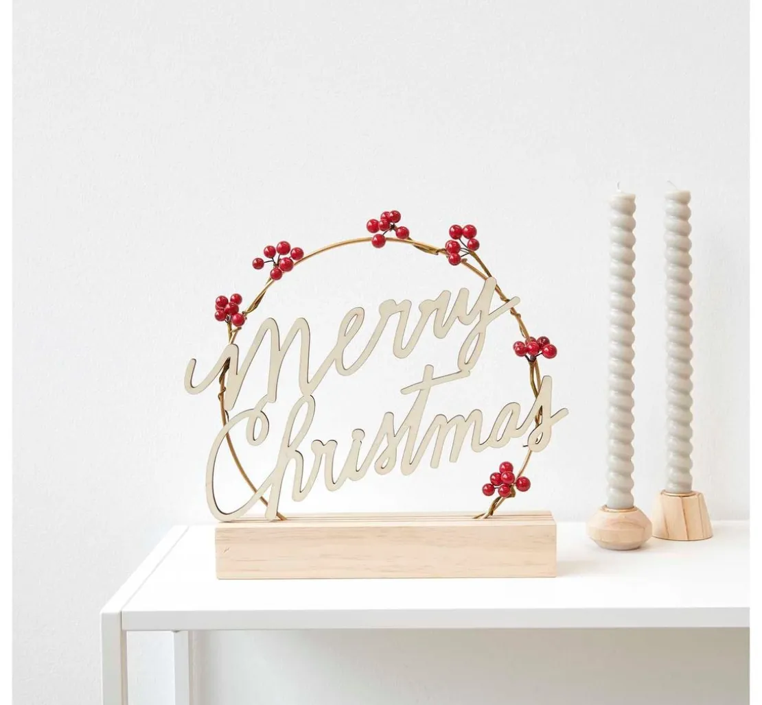 Holzschriftzug "Merry Christmas"