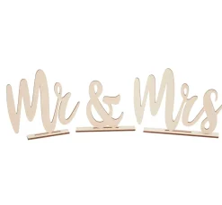 Holz-Schriftzug "Mr & Mrs"
