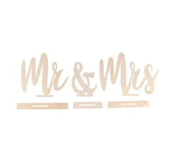 Holz-Schriftzug "Mr & Mrs"