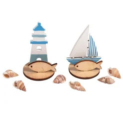 Holz-Steckmotiv "Maritim"