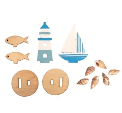 Holz-Steckmotiv "Maritim"