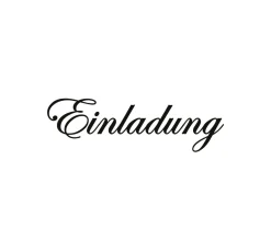 Holzstempel "Einladung"