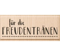 Holzstempel "Freudentränen"