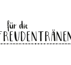 Holzstempel "Freudentränen"