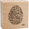 Holzstempel "Frohe Ostern"