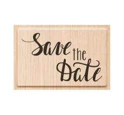 Holzstempel "Save the Date"