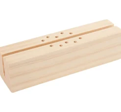 Holzständer für Trockenblumen und Dekoring