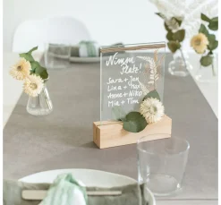 Holzständer für Trockenblumen und Dekoring