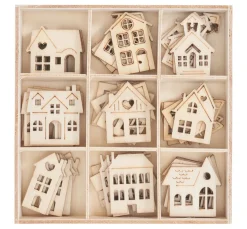 Holz-Streuteile "Häuser"