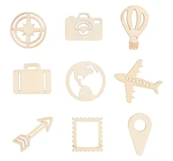 Holz-Streuteile "Reise"