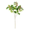 Ilex Zweig "Green" mit Beeren, L 40 cm,