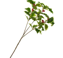 Ilex Zweig mit Beeren, 40 cm