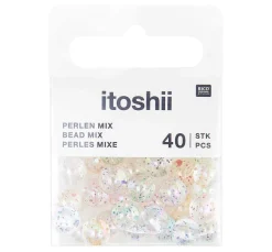 itoshii Perlen-Set "Glitzer Holographisch"