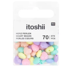 itoshii Perlen-Set "Herzen Pastell"