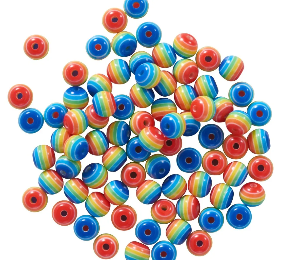 itoshii Perlen-Set "Regenbogen", 6 mm