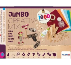 Jumbo Creativ-Mix "Naturholz", ca. 1.000 Teile