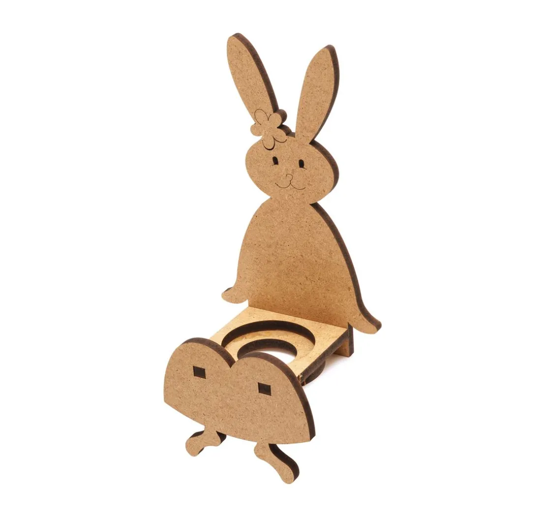 Kantenhocker "Häsin Daisy", MDF-Holz