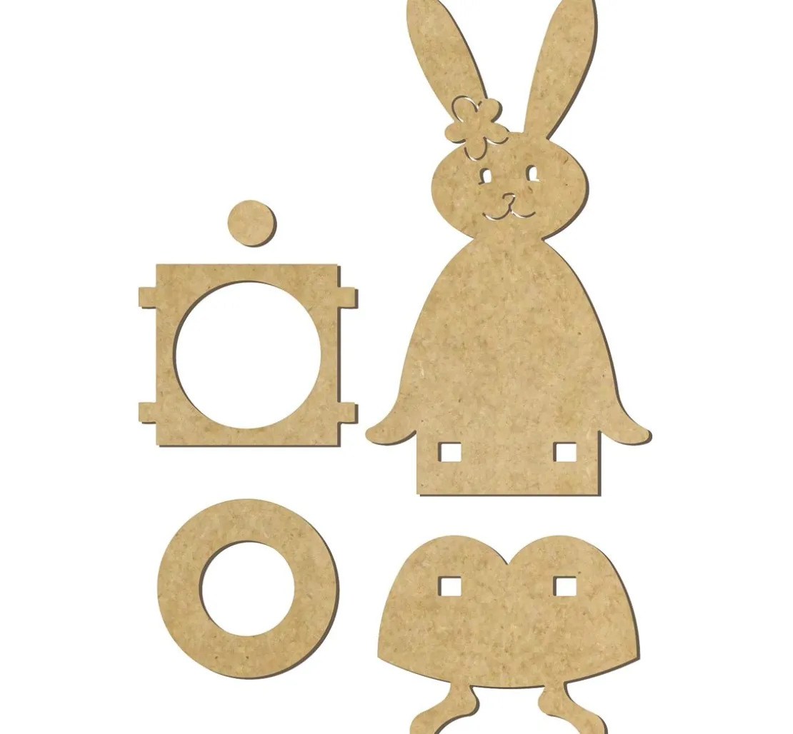 Kantenhocker "Häsin Daisy", MDF-Holz