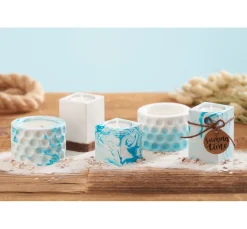 Kerzendochte mit Metallfuß, gewachst