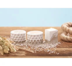 Kerzendochte mit Metallfuß, gewachst