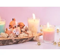 Kerzendochte mit Metallfuß für Votivkerzen, gewachst