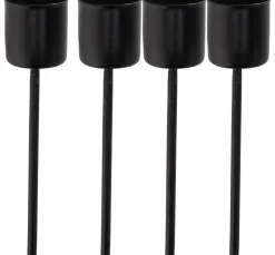 Kerzenhalter mit Spieß für Stabkerzen, 4 Stück