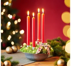 Kerzenhalter mit Spieß für Stabkerzen, 4 Stück