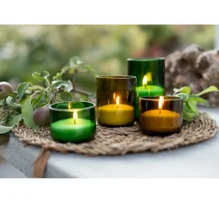 Kerzen-Sandgranulat, Set mit 4 Dochten