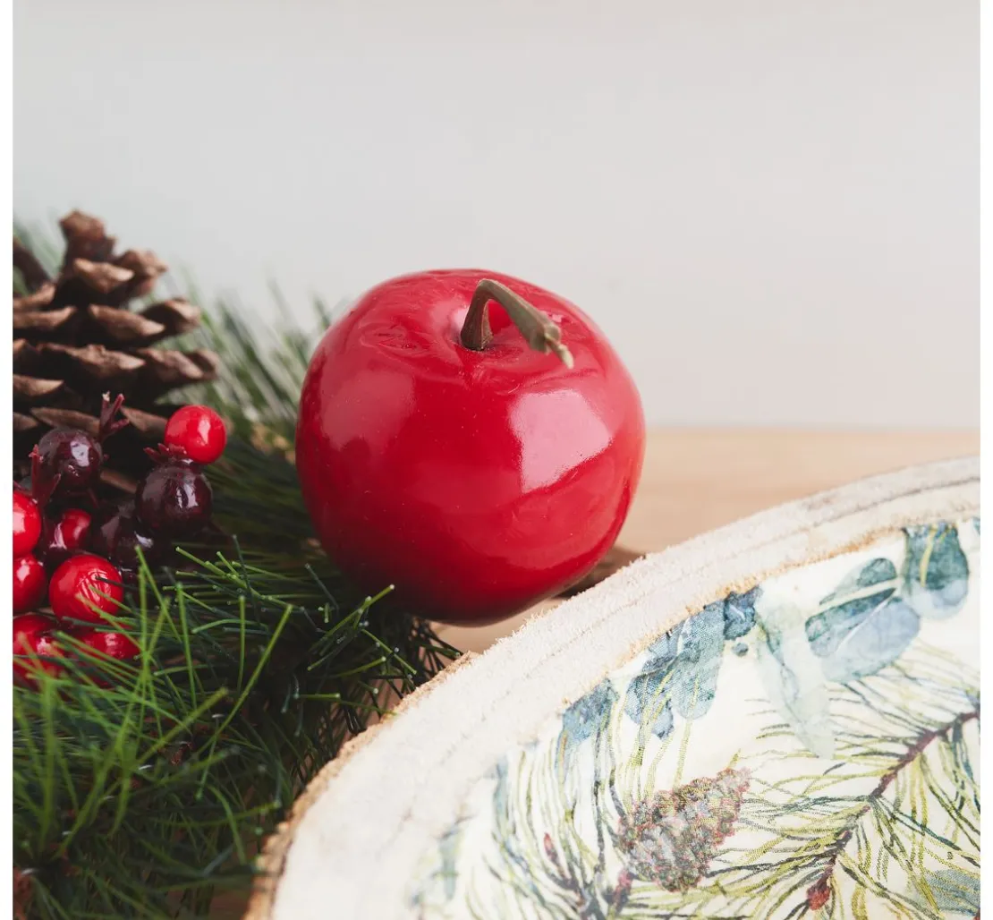 Kiefern-Pick mit Apfel, Beeren und Zapfen