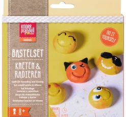 Kneten & Radieren Bastelset "Be Happy"