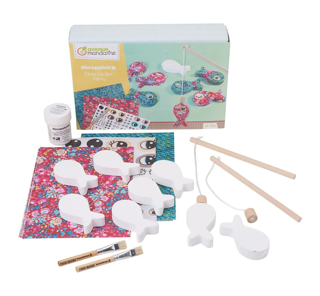 Kreativ-Set Décopatch "Fische angeln"