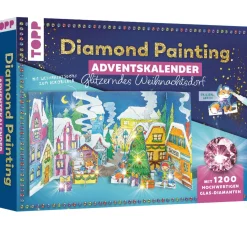 Kreativ-Set "Diamond Painting - Adventskalender Glitzerndes Weihnachtsdorf"