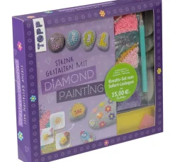 Kreativ-Set "Steine gestalten mit Diamond Painting"