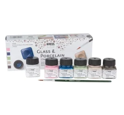 KREUL Glass & Porcelain "Chalky-Set", 6 x 20 ml