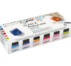 KREUL Glass & Porcelain Classic-Set "Color Living"