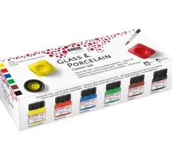 KREUL Glass & Porcelain Classic-Set "Grundfarben"