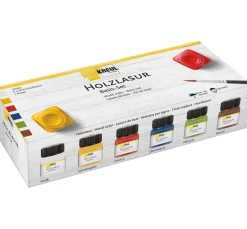 KREUL Holzlasur "Basis-Set", 6 Farben à 20 ml
