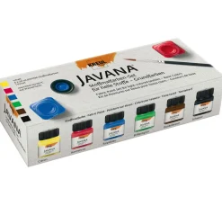 KREUL Javana Stoffmalfarben-Set für helle Stoffe "Grundfarben"