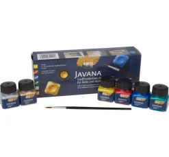 KREUL Javana Stoffmalfarben-Set "Grundfarben Metallic"