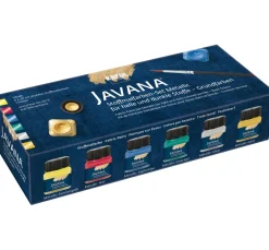 KREUL Javana Stoffmalfarben-Set "Grundfarben Metallic"