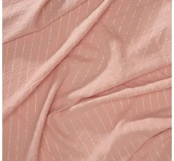 Krinkel-Musselin Baumwoll-Stoff mit Hot-Foil Effekt "Streifen"