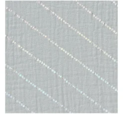 Krinkel-Musselin Baumwoll-Stoff mit Hot-Foil Effekt 