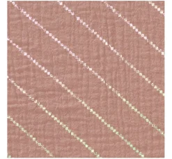 Krinkel-Musselin Baumwoll-Stoff mit Hot-Foil Effekt 