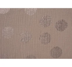Krinkel-Musselin Baumwoll-Stoff mit Metallic-Effekt 