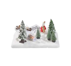 Landschaft aus Styropor mit Schnee