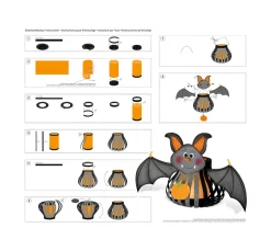 Laternen-Bastelset "Fledermaus"